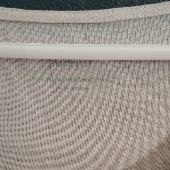 Elegant Light Pink Long Sleeve Top - Picture 4 of 7